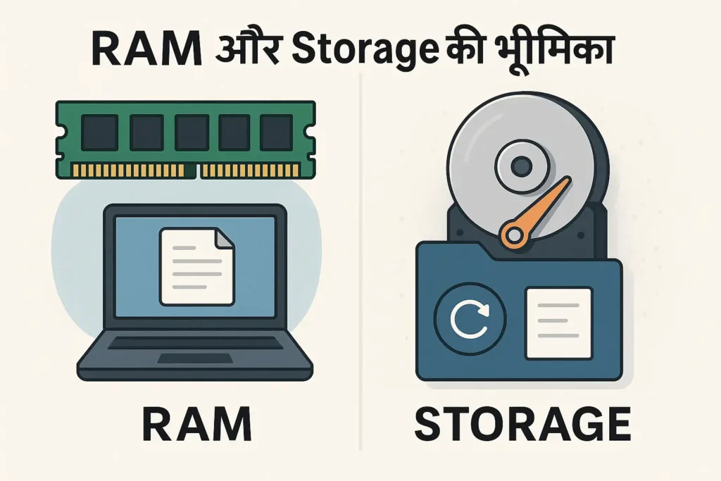 RAM और Storage की भूमिका